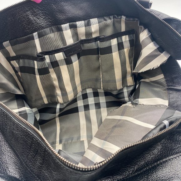 Burberry Black Leather Large Bag/Tote - Picture 7 of 10